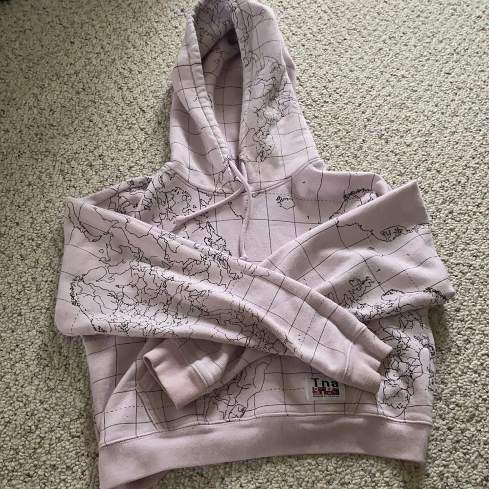 TNA pink cropped hoodie 💖